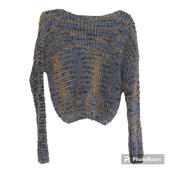 Made with Love by fct fuzzy crewneck long sleeve sweater size M - Picture 4 of 8